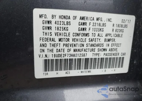 2017 Acura Ilx Premium Package/Technology Plus Package from USA, damaged, VIN 19UDE2F73HA012587